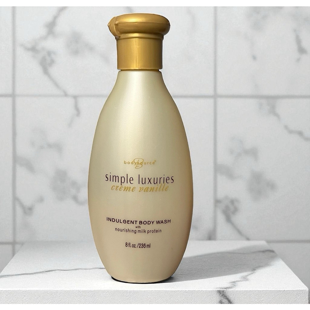 Body Source Simple Luxuries Creme Vanilla 8 oz Indulgent Body Wash RARE Retired